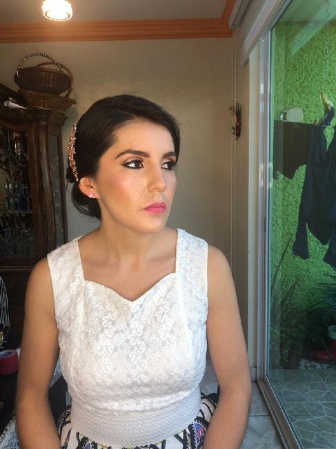Mi prueba de maquillaje y peinado😍 - 3