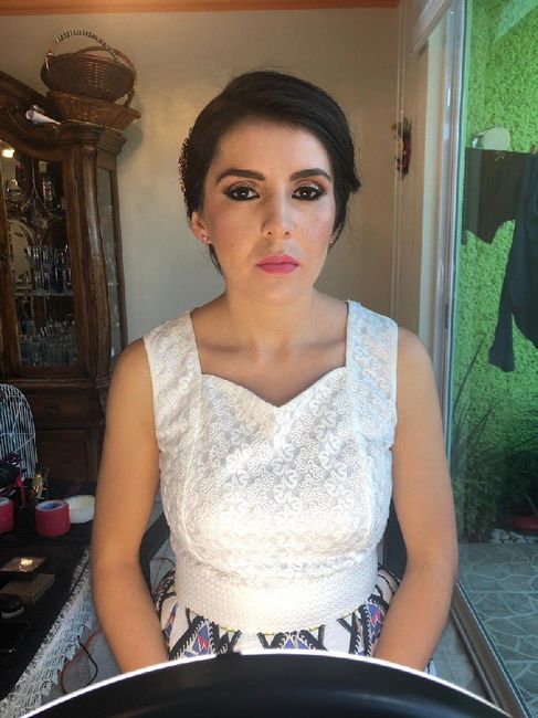 Mi prueba de maquillaje y peinado😍 - 4