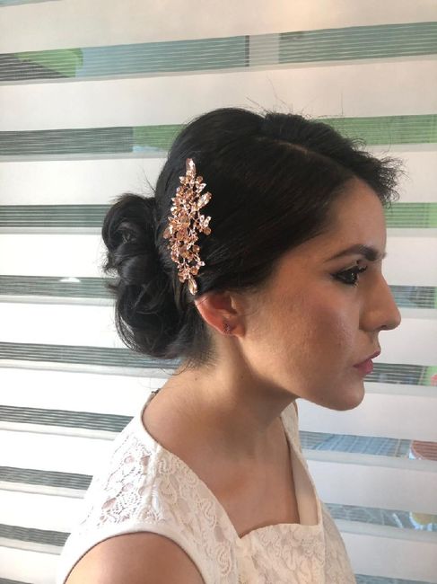 Mi prueba de maquillaje y peinado😍 - 5