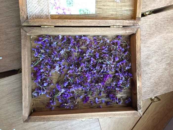 Flores deshidratadas