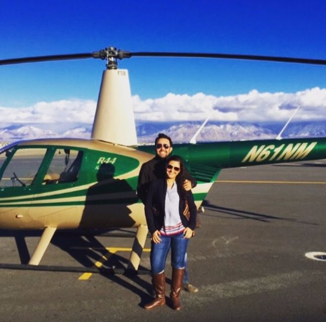 Foto en el helicoptero