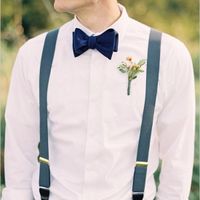 Suspenders and bow tie