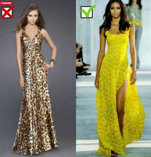 Animal print o colores llamativos como ese amarillo!