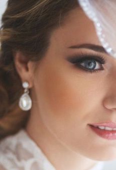 Aretes de novia: ¿pequeños o grandes? -  muy pequeños!