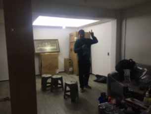 comedor con cajillo de plafon luminoso