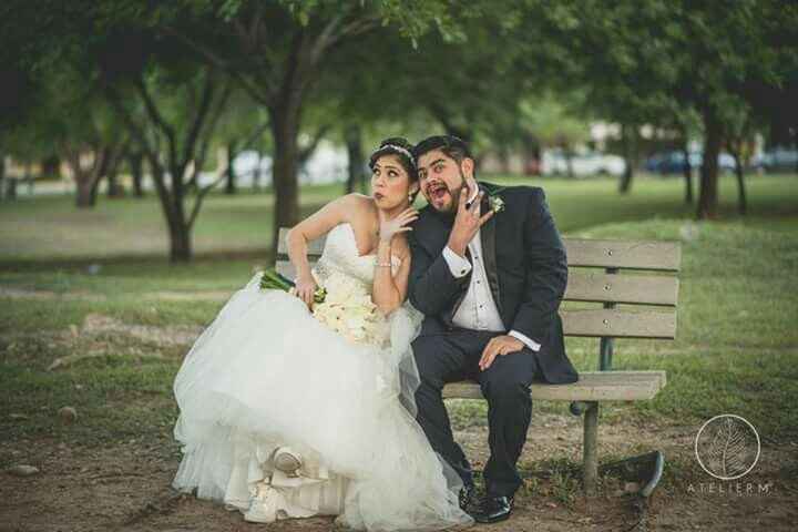 Foto de novios: ¿divertida o posando? - 1