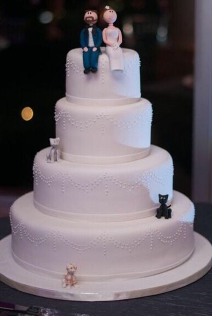 Pasteles de boda con aire elegante y vintage - 1