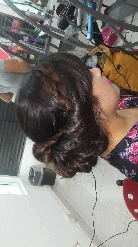 Nenas que dicen que opinan !!!?? mi primera prueba de peinado y maquillaje - 5