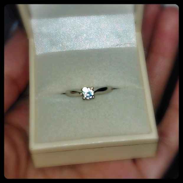 Mi hermoso anillo de compromiso!!!