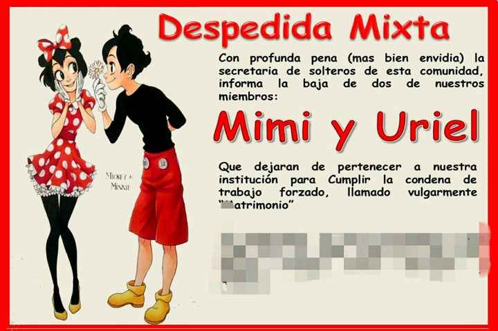 Invitacion despedida mixta - 1