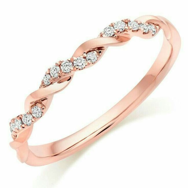 Anillos y argollas en oro rosa - 2