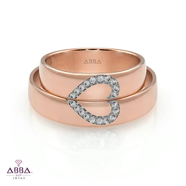 Anillos y argollas en oro rosa - 9