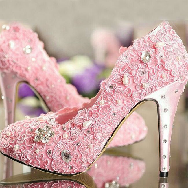 Zapatos color rosa para la boda ! - 8
