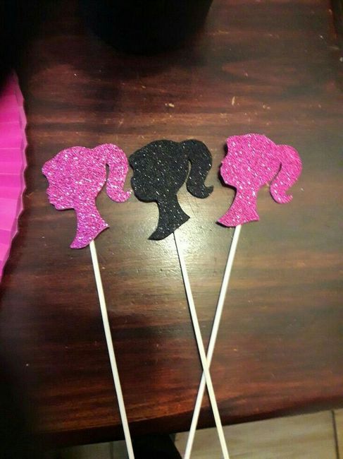 Toppers color rosa o rose gold para cupcake!! - 5
