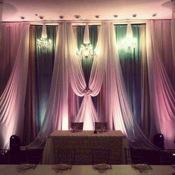 Decoración con telas color rosa ❤ - 9