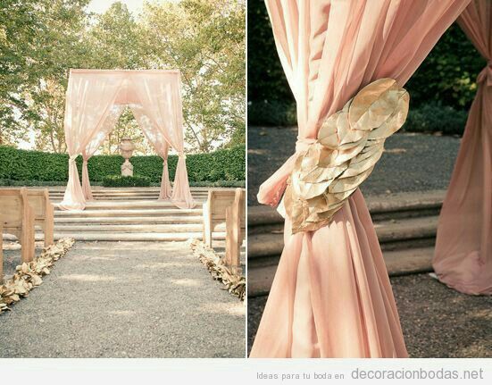 Decoración con telas color rosa ❤ - 14