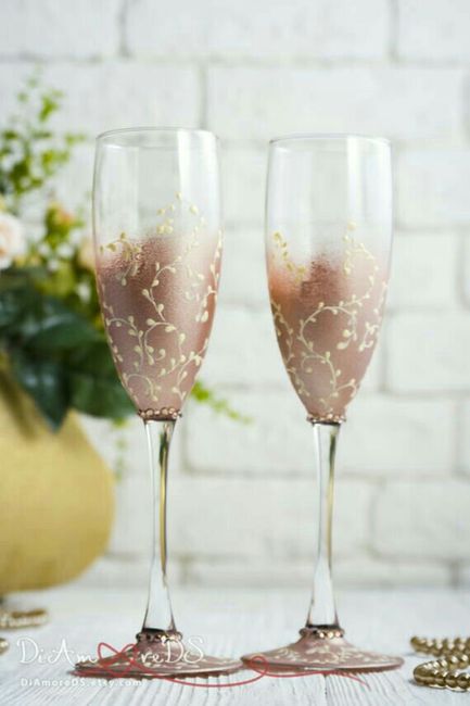 Copas en color oro rosa - 6
