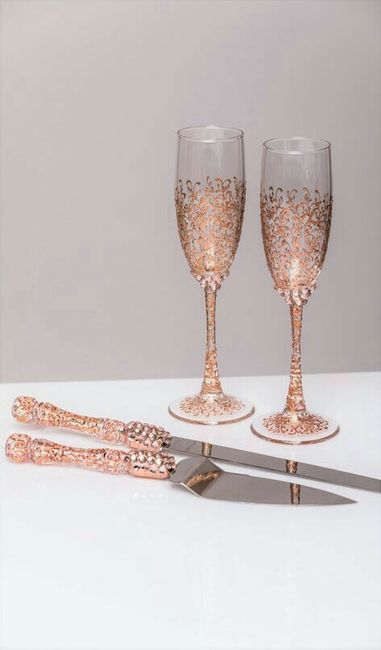Copas en color oro rosa - 8