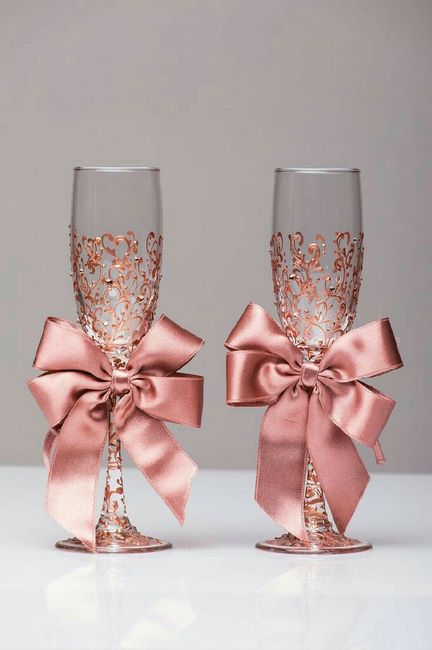 Copas en color oro rosa - 9
