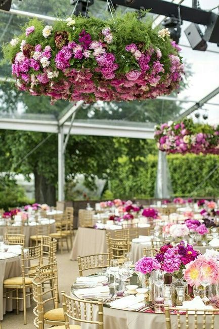 Arreglos florales colgantes color Rosa! 3