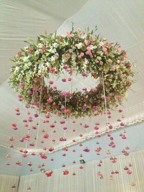Arreglos florales colgantes color Rosa! 5