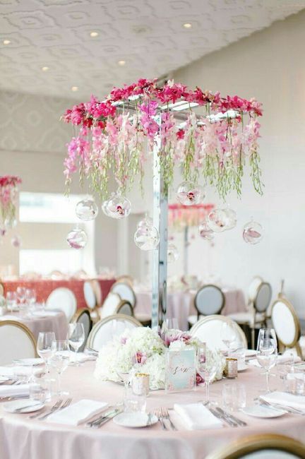 Arreglos florales colgantes color Rosa! 8