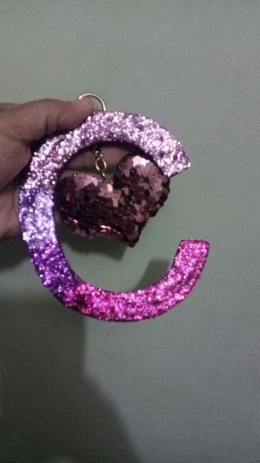 Iniciales de mis Damas en Rosa Diy - 2