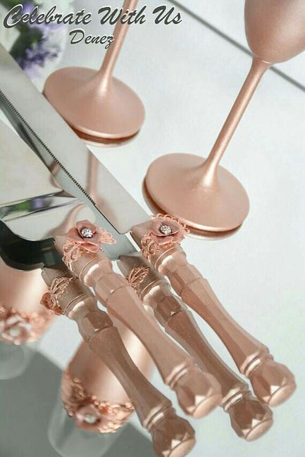 Pala y cuchillo en rosa o rose gold 4