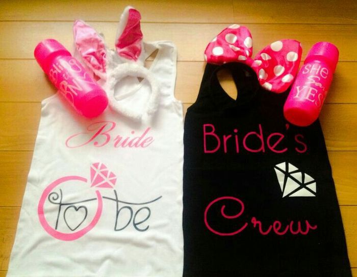 Playeras bride to be/team bride en Rosa❤ - 14