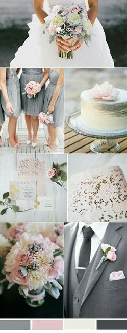 Boda en gris y Rosa ❤ - 1