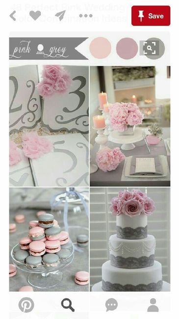 Boda en gris y Rosa ❤ - 4