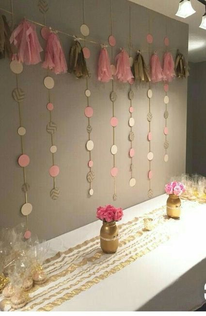 Guirnaldas en color Rosa para la despedida. - 9