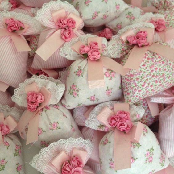 Costalitos de tela Rosa 5