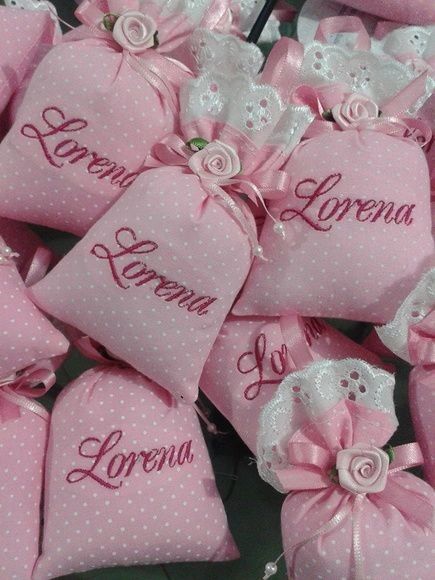 Costalitos de tela Rosa 8