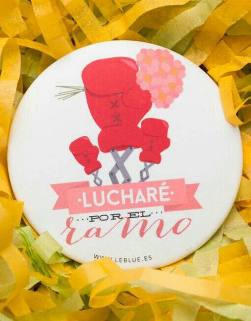 Botones (pin) para despedida en Rosa - 3