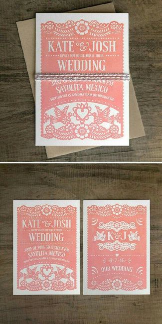 Papel picado Rosa para decorar - 6