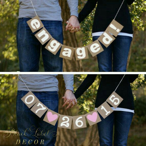 Banderines save the date en Rosa. - 2