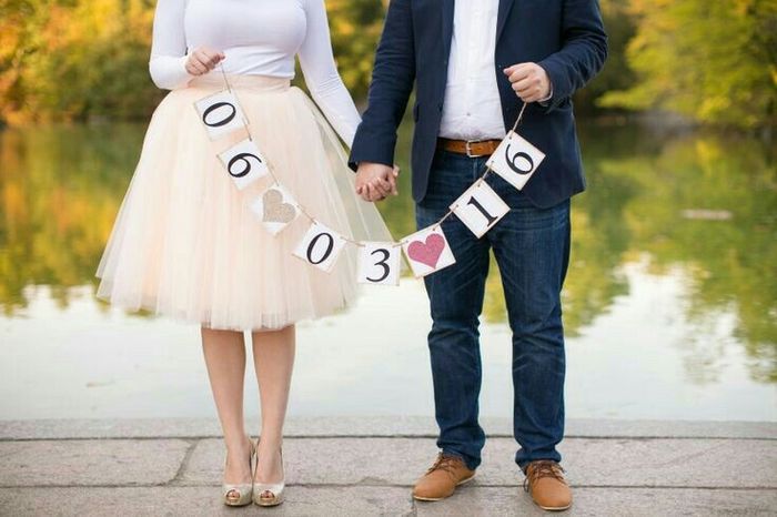 Banderines save the date en Rosa. - 6