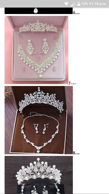 collares y aretes para el Día b - 1