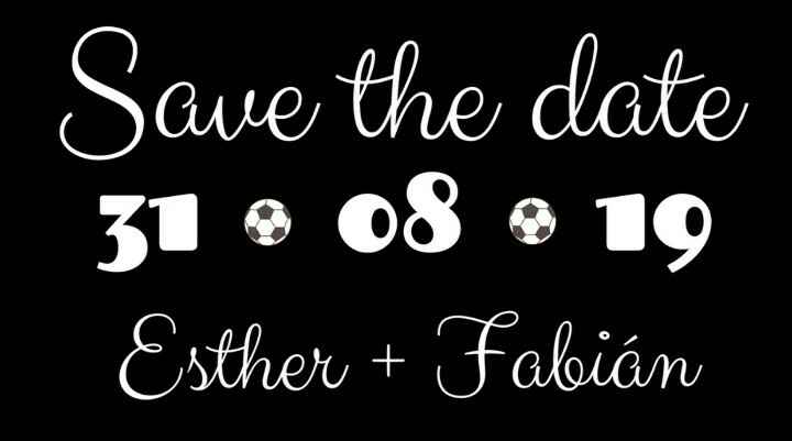 Letreros save the date - 2