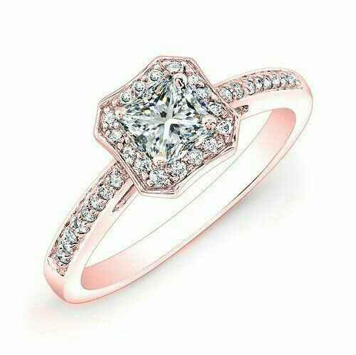 Anillos y argollas en oro rosa - 7