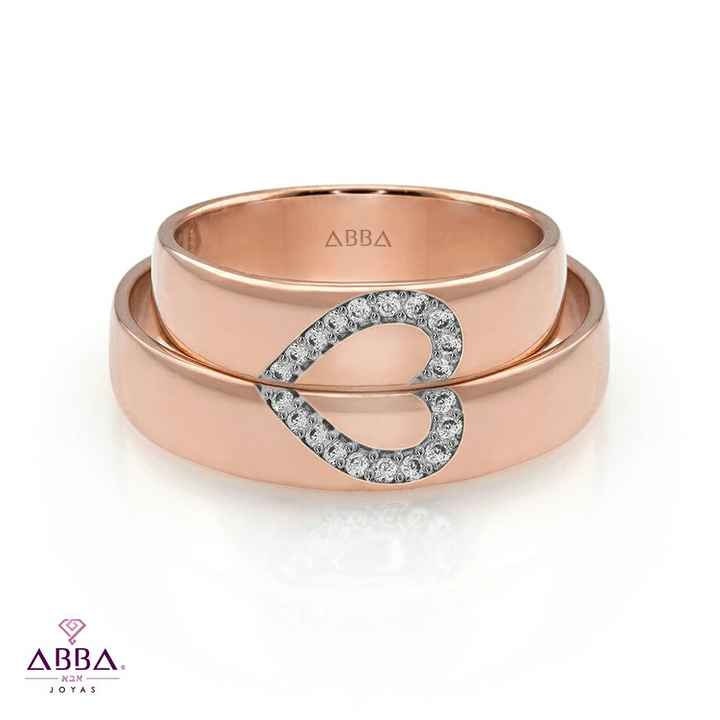 Anillos y argollas en oro rosa - 9