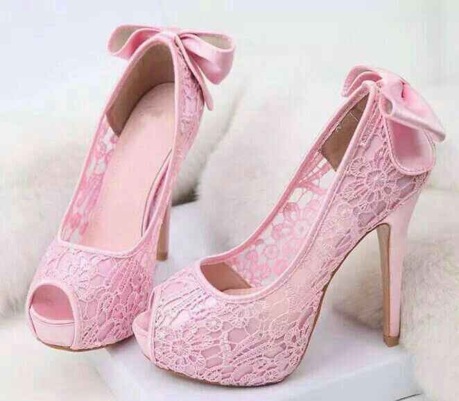 Zapatos color rosa para la boda ! - 5