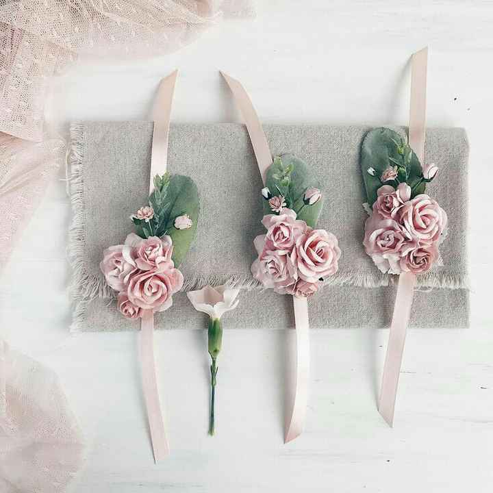 Corsage o pulseras rosa para damas ! - 8