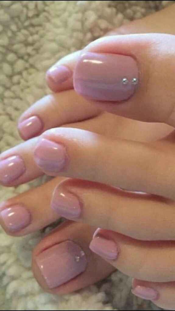 Pedicure rosa para el gran día. - 6