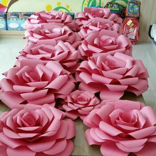 Tutorial para hacer flor rosa gigante! - 3