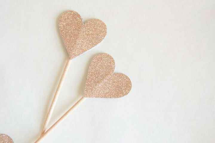 Toppers color rosa o rose gold para cupcake!! - 1