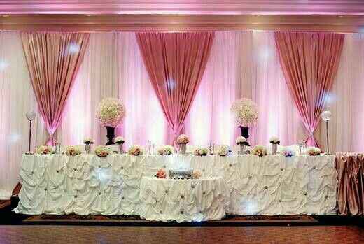 Decoración con telas color rosa ❤ - 12