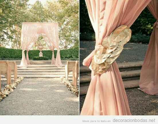 Decoración con telas color rosa ❤ - 14