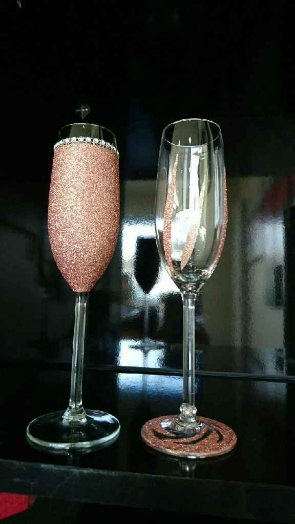 Copas en color oro rosa - 1